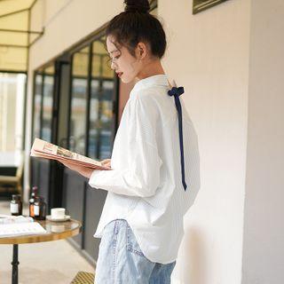 Ribbon Shirt White - One Size