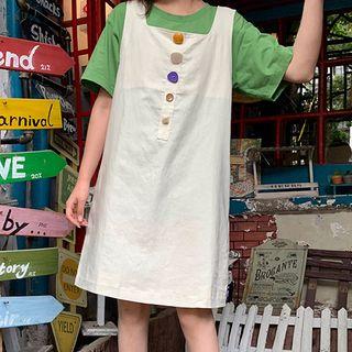 Embellished Jumper Dress White - One Size