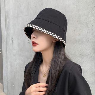 Check Panel Bucket Hat