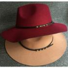 Belt Felt Fedora Hat