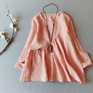 Long-sleeve Linen Tunic