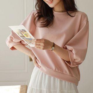 Elbow Puff-sleeve Sweatshirt