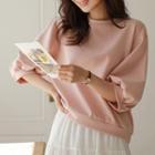 Elbow Puff-sleeve Sweatshirt