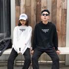 Couple Matching Printed Hoodie / Lettering Sweatpants