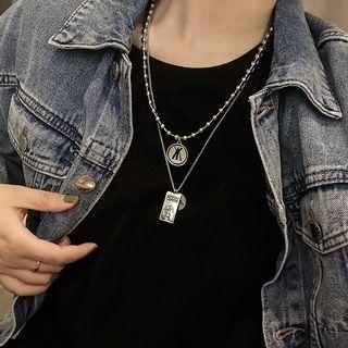 Alloy Tag Pendant Necklace (various Designs)