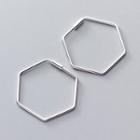 Hexagon Earring 1 Pair - One Size