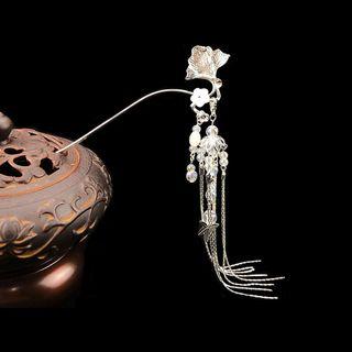 Retro Alloy Flower Fringed Hair Stick