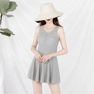 Buttoned Swimdress