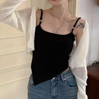 Irregular Cropped Camisole / Cardigan