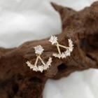 Rhinestone Star Swing Earring 1 Pair - S925 Silver Needle - One Size