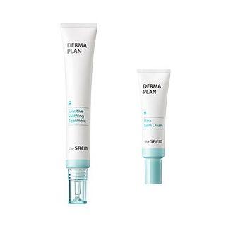 The Saem - Derma Plan Sensitive Soothing Treatment Set: Treatment 30ml + Ultra Balm Cream 10ml 2pcs