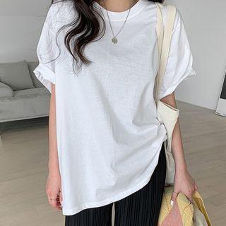 Set Of 2: Loose-fit Cotton T-shirt
