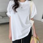 Set Of 2: Loose-fit Cotton T-shirt