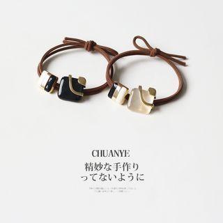 Square Faux Crystal Hair Tie