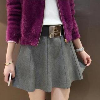 Zip Back A-line Skirt