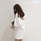 Cutout Back 3/4-sleeve T-shirt