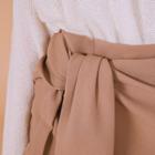 Tie-front Zip-back Mini Skirt