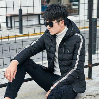 Piped Padded Hooded Jacket