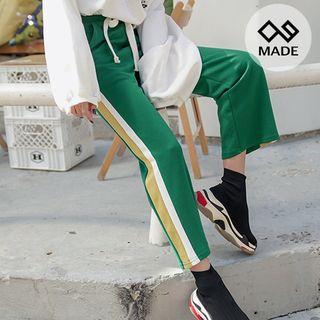 Contrast-trim Loose-fit Sweatpants