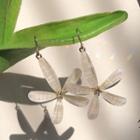Faux Crystal Flower Dangle Earring 1 Pair - Beige - One Size