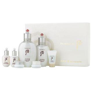 The History Of Whoo - Gongjinhyang Seol Radiant White Special Set: Balancer 150ml + 20ml + Emulsion 110ml + 20ml + Brightening Gel 13ml + Moisture Cream 4ml + Intensive Corrector 4ml