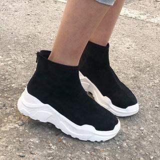Faux-suede High Top Sneakers