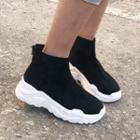 Faux-suede High Top Sneakers