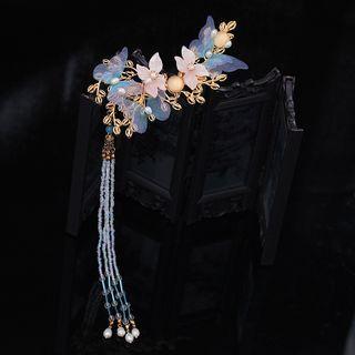 Flower Fringe Hair Comb As Shown In Figure - One Size