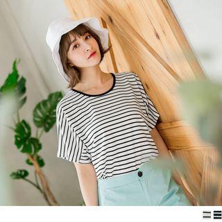 Batwing Sleeve Cross Strap Top