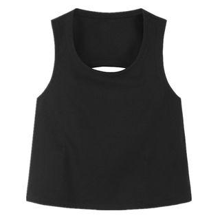 Plain Cut-out Tank Top