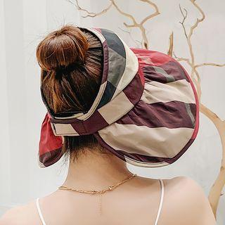 Printed Wide Brim Visor Hat