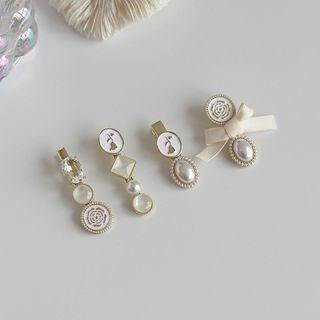 Faux Pearl Glaze Hair Clip (various Designs)