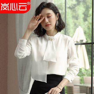 Stand Collar Shirt / Dress Pants / Mermaid Skirt / Set