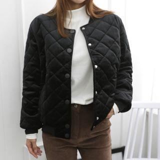 Velvet Padded Blouson Jacket