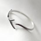 Antler Open Ring Silver - One Size