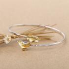Leaf Open Bangle S925 Silver - One Size