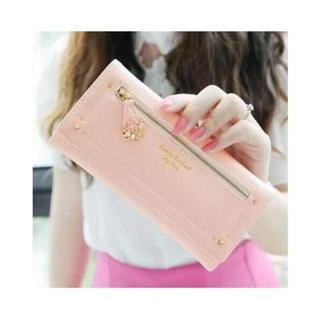 Flower Charm Long Wallet