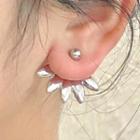 Alloy Through & Through Earring 1 Pair - 2652a - Silver - One Size