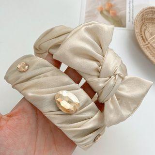 Rhinestone / Bow Fabric Headband