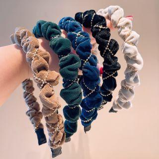 Shirred Velvet Headband