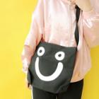 Smiley Face Print Crossbody Bag