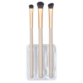 Set Of 3: Eyeshadow Makeup Brush Set Of 3 - Pvc - Off-white - One Size