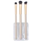 Set Of 3: Eyeshadow Makeup Brush Set Of 3 - Pvc - Off-white - One Size