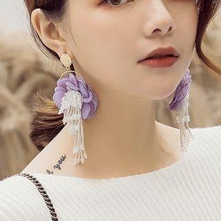 Flower Fringed Earring As Shown In Figure - One Size
