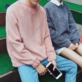 Couple Matching Corduroy Pullover