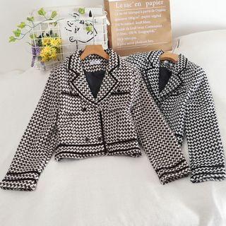 Double-breasted Patterned Blazer