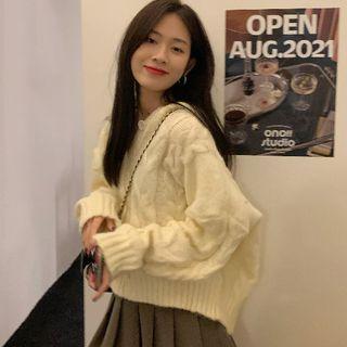 Single-breasted Hooded Cardigan Off-white - One Size