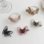 Embroidered Rhinestone Butterfly Hair Clip / Bracelet