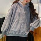 Fleece Pom Pom Hoodie
