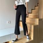 Slitted Cropped Dress Pants